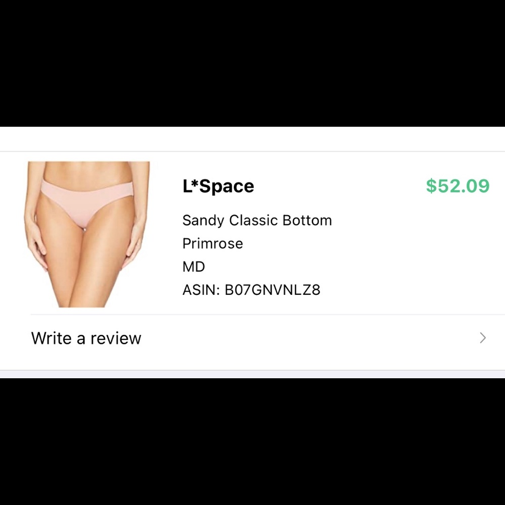 Rose colored L*space bikini bottoms size M